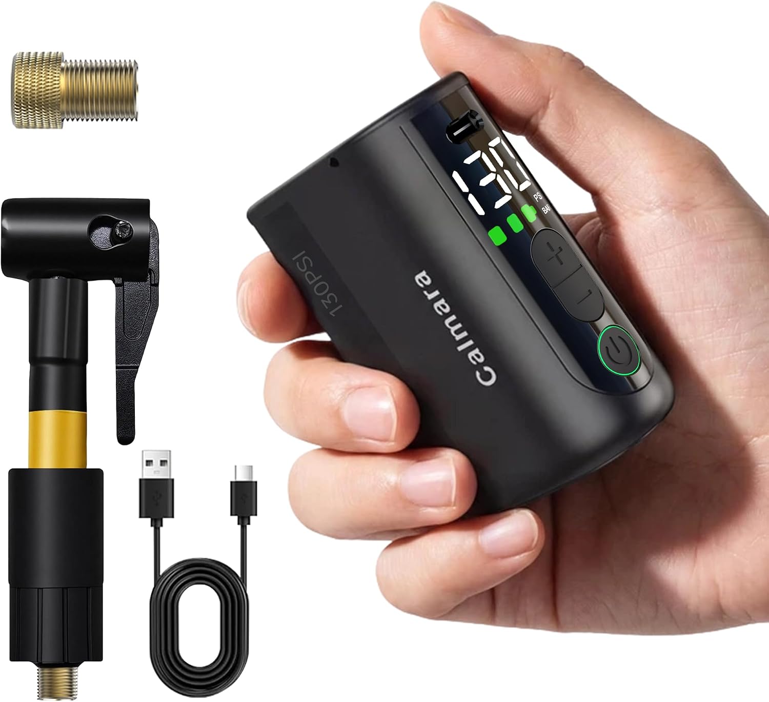 Mountain Biking Images - 130 PSI Electric Bike Pump, Fast