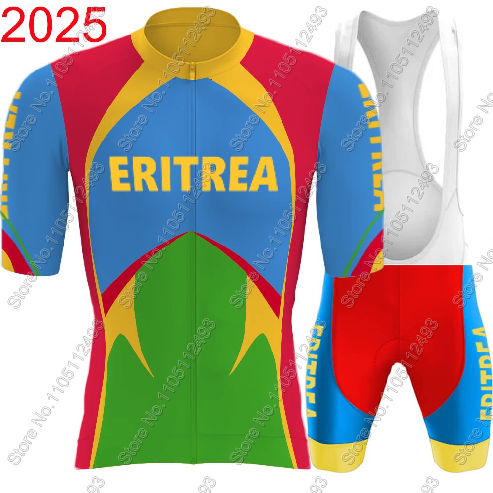 Mountain Biking Uniform - 2025 Eritrea National Team Cycling Jersey