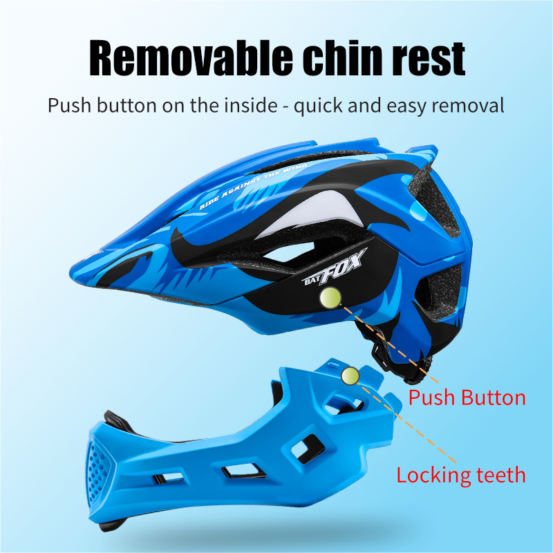 BATFOX Kids Full Face Bike Hel - Mountain Biking Helmet Kids recensione e prezzo