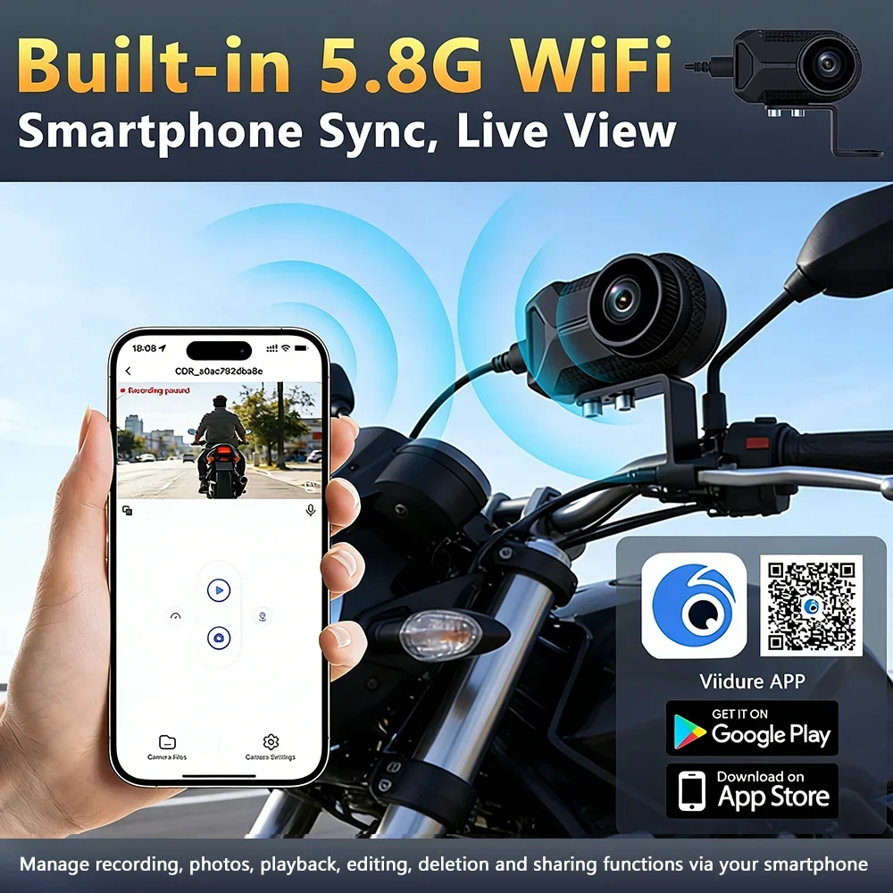 New 2K QHD WIFI IP66 Waterproo - Mountain Biking Images recensione e prezzo
