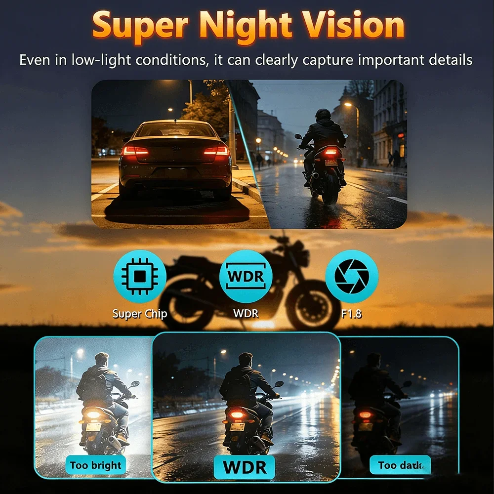 New 2K QHD WIFI IP66 Waterproo - Mountain Biking Images recensione e prezzo