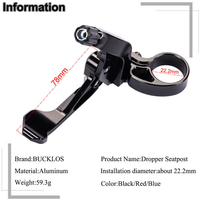 BUCKLOS Telescopic Seatpost Co - Dropper Post Remote recensione e prezzo