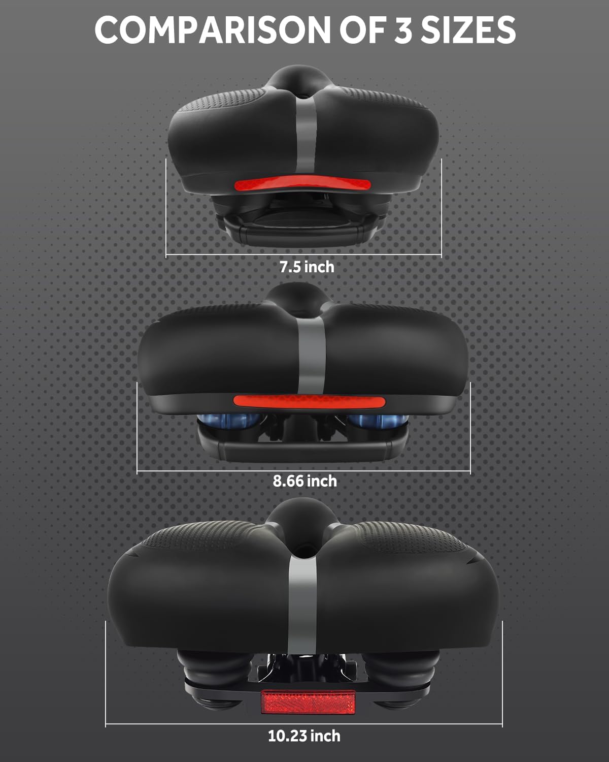 Comfort Wide Bike Saddle with  - Mountain Biking Images recensione e prezzo