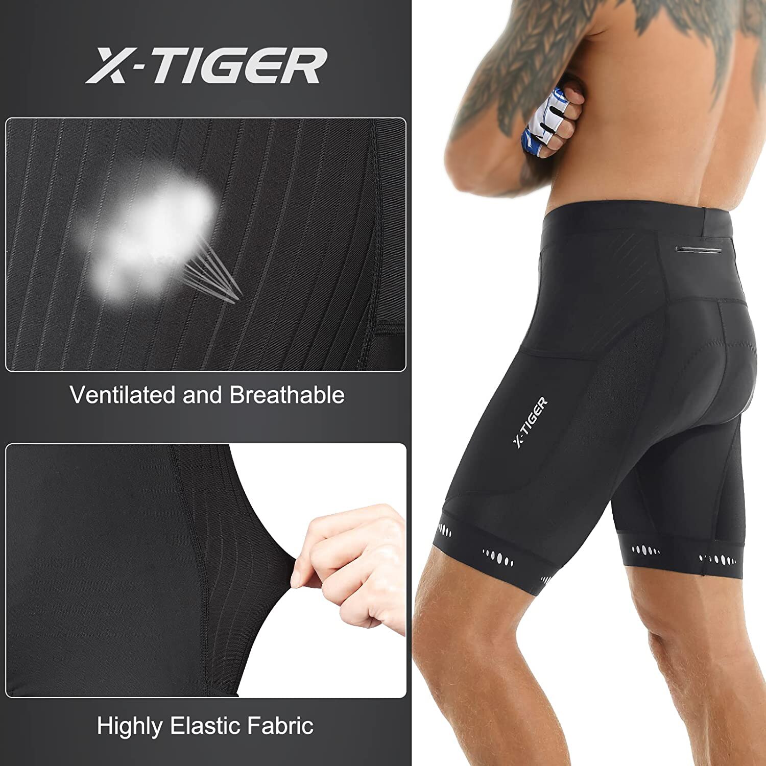 X-TIGER Men Cycling Shorts wit - Mountain Biking Body Armour recensione e prezzo