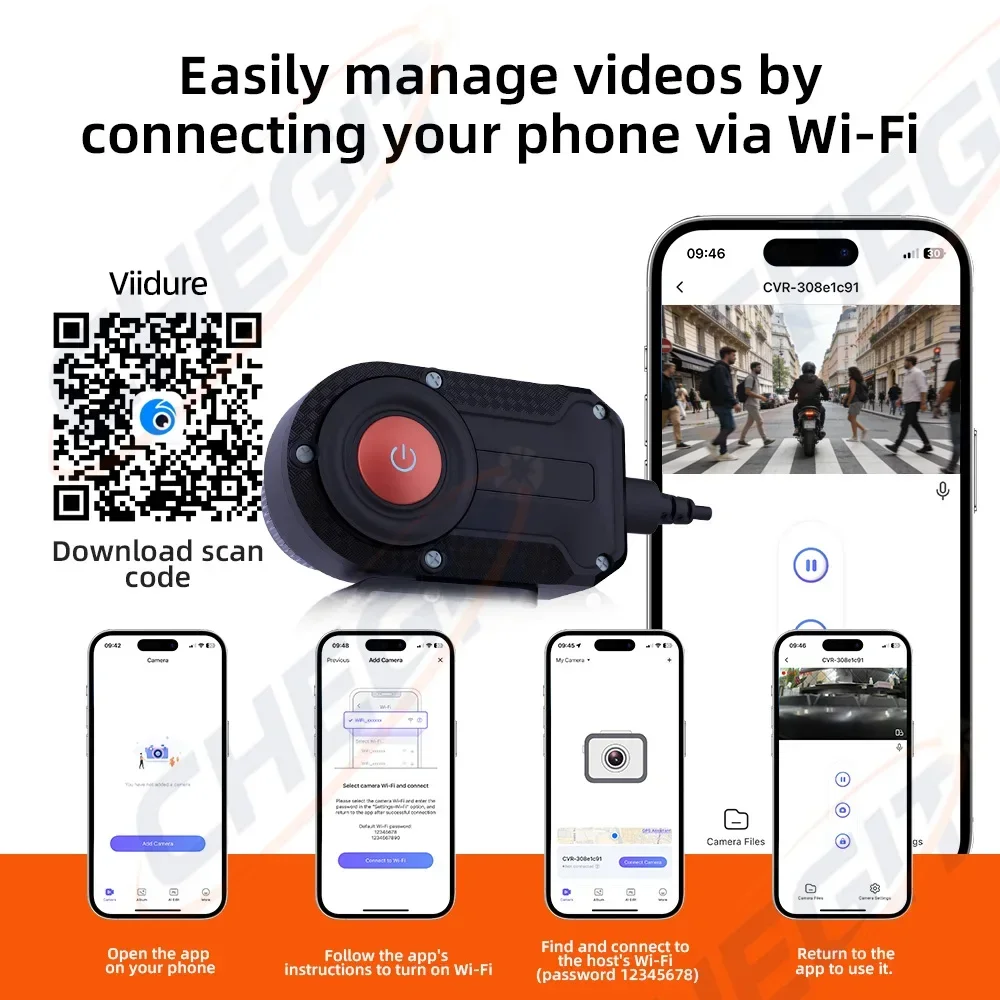 Motorcycle DVR 2K HD WiFi With - Mountain Biking Images recensione e prezzo