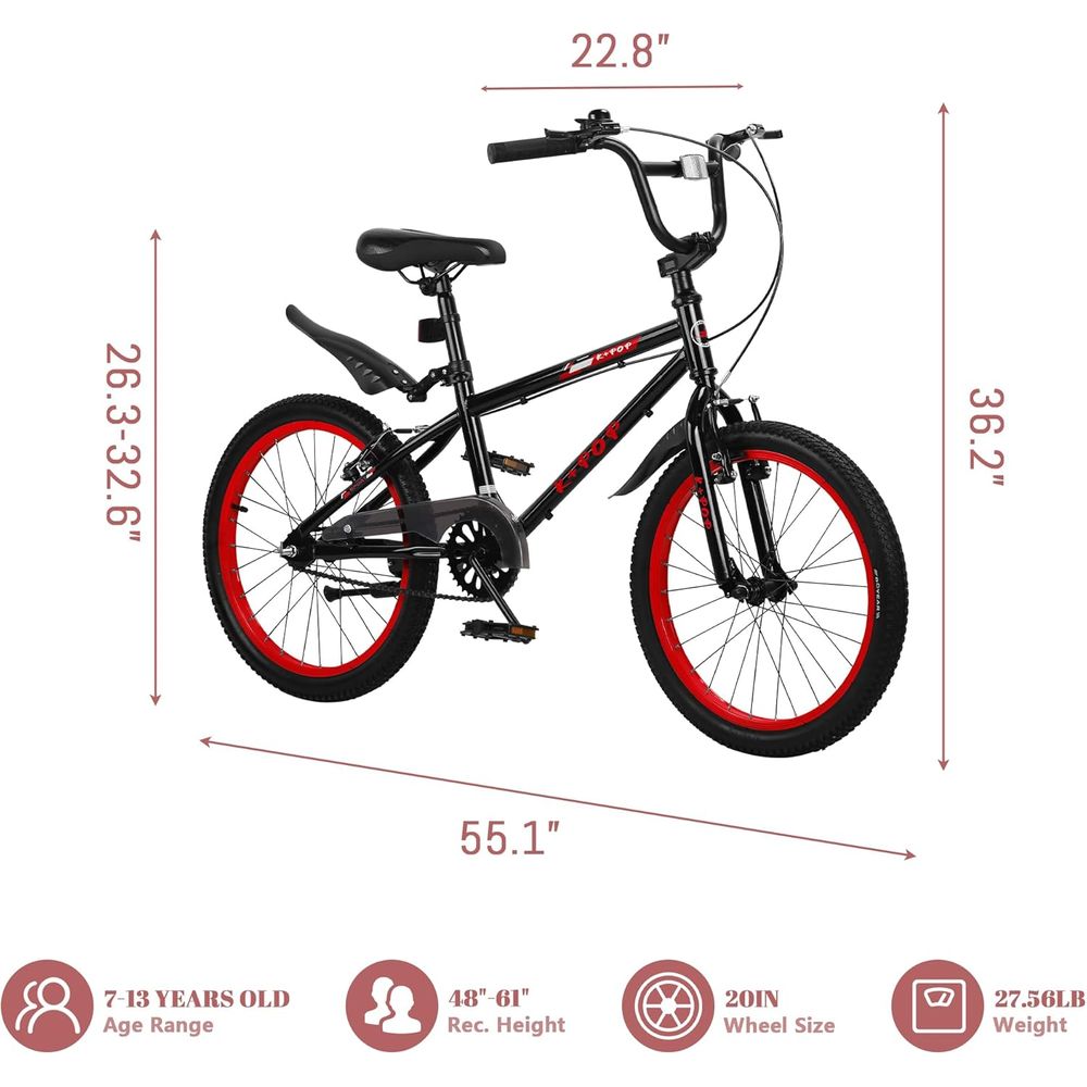 20 Inch BMX Bike for Boys, Sui - Mountain Biking For Beginners recensione e prezzo