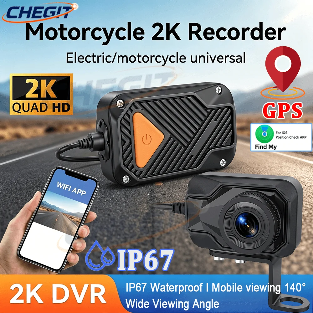 Motorcycle DVR 2K HD WiFi & AP - Mountain Biking Images recensione e prezzo