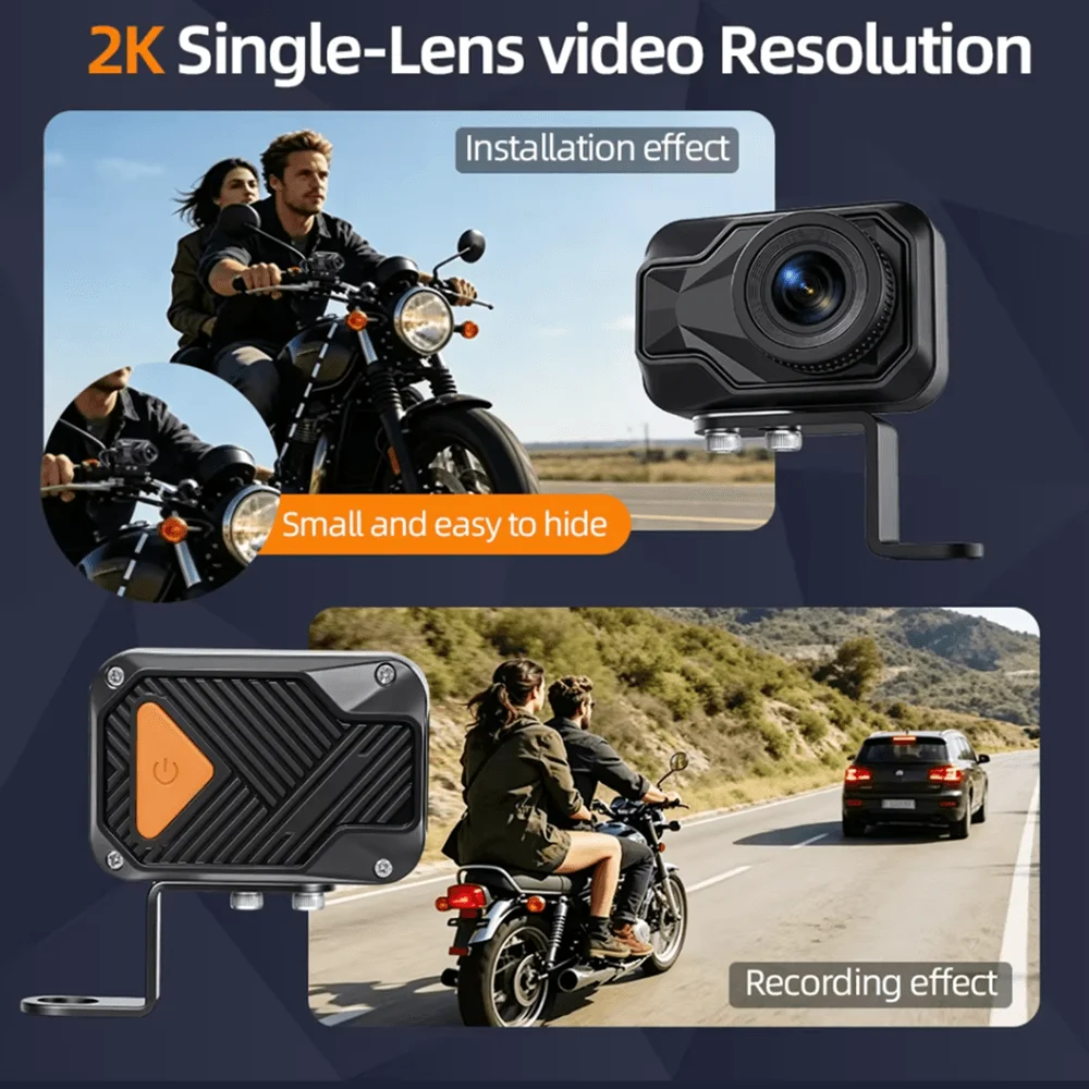 Motorcycle DVR 2K HD WiFi & AP - Mountain Biking Images recensione e prezzo