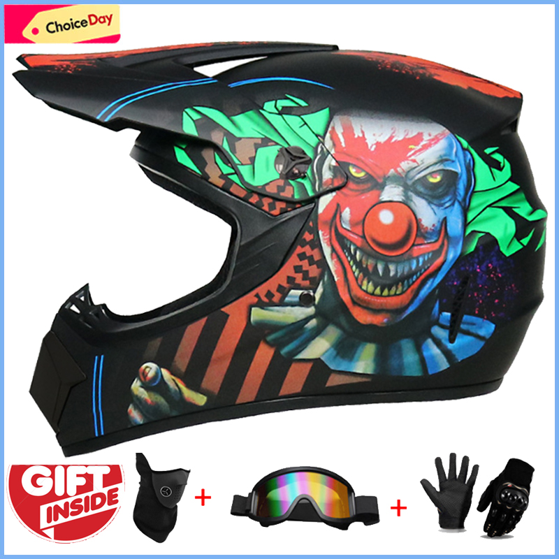 3Pcs Kids Off-Road Full Helmet - Mountain Biking Helmet Kids recensione e prezzo