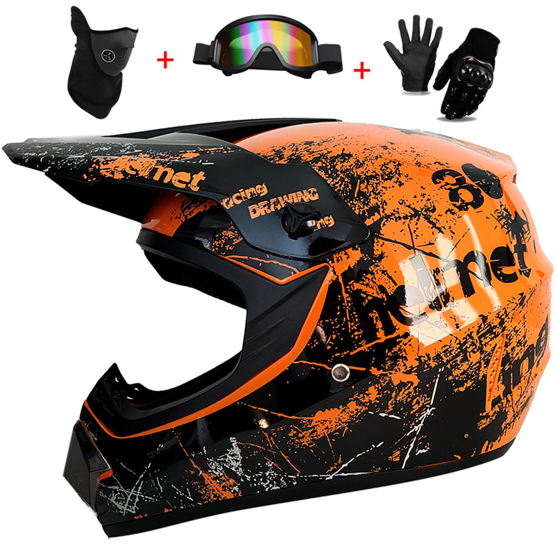 3Pcs Kids Off-Road Full Helmet - Mountain Biking Helmet Kids recensione e prezzo