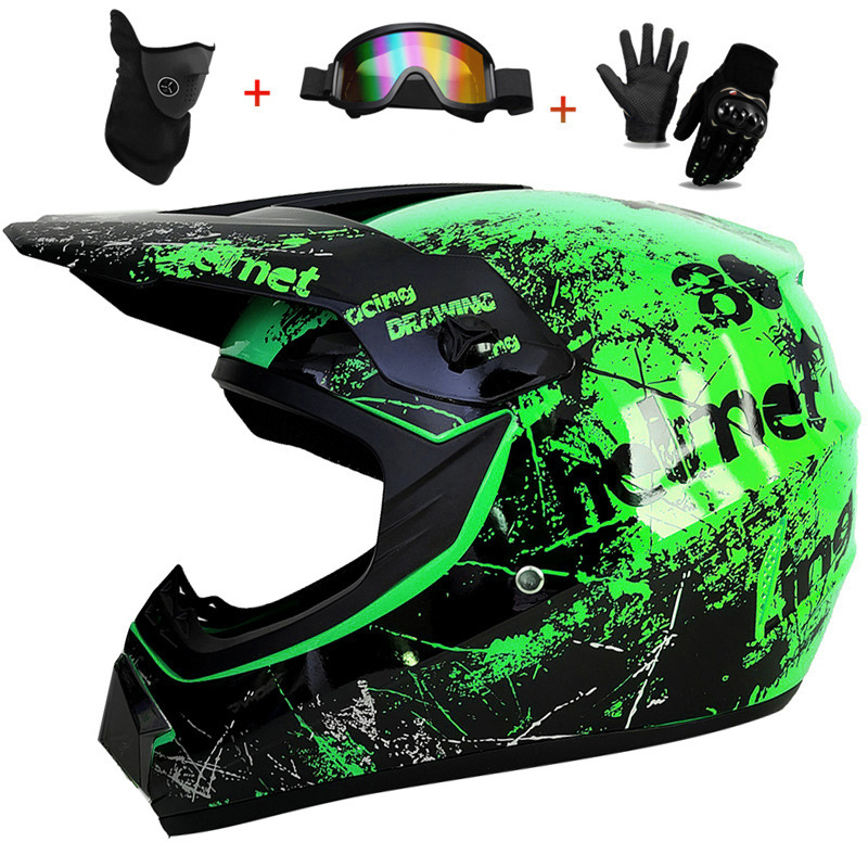 3Pcs Kids Off-Road Full Helmet - Mountain Biking Helmet Kids recensione e prezzo