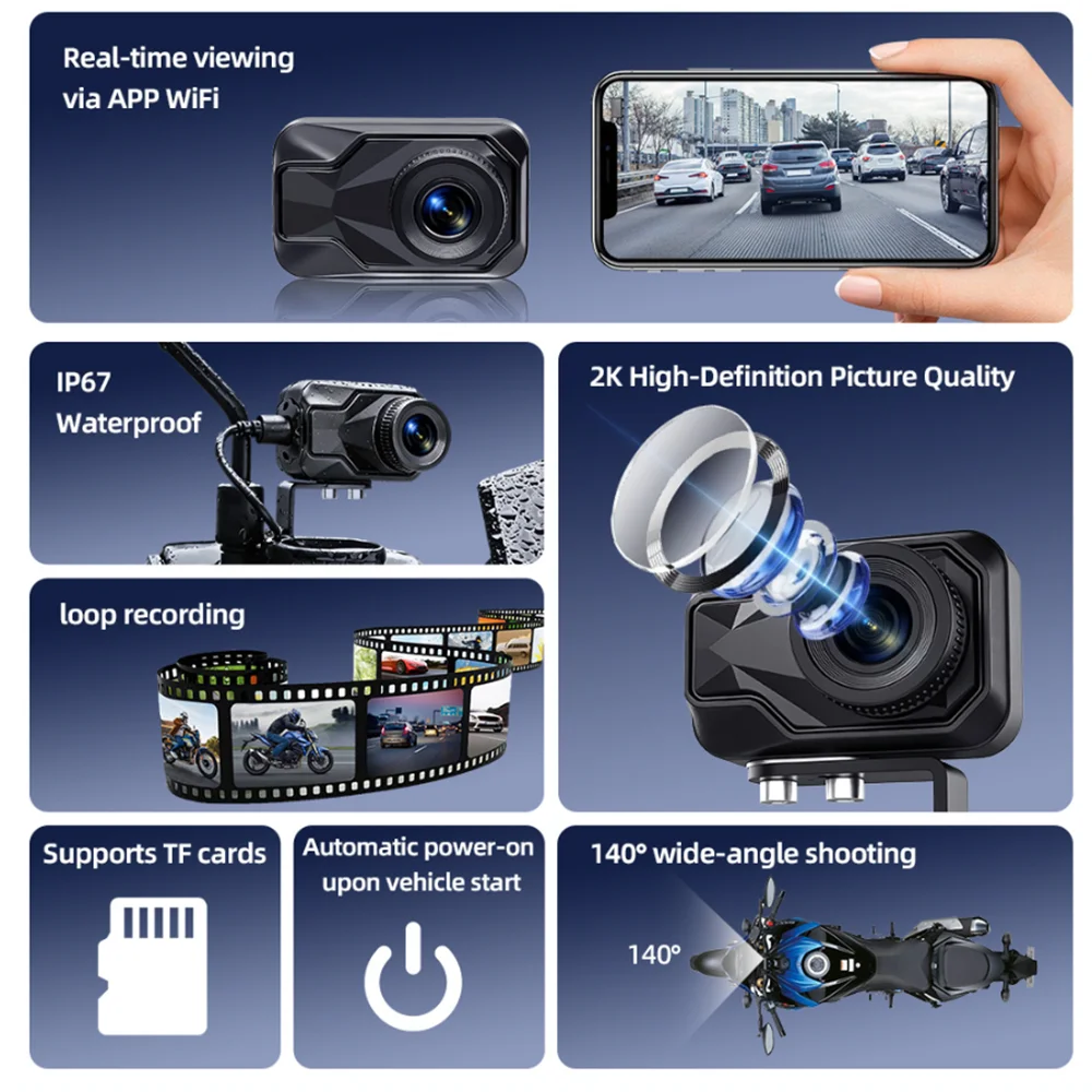 2K QHD Motorcycle Driving GPS  - Mountain Biking Images recensione e prezzo