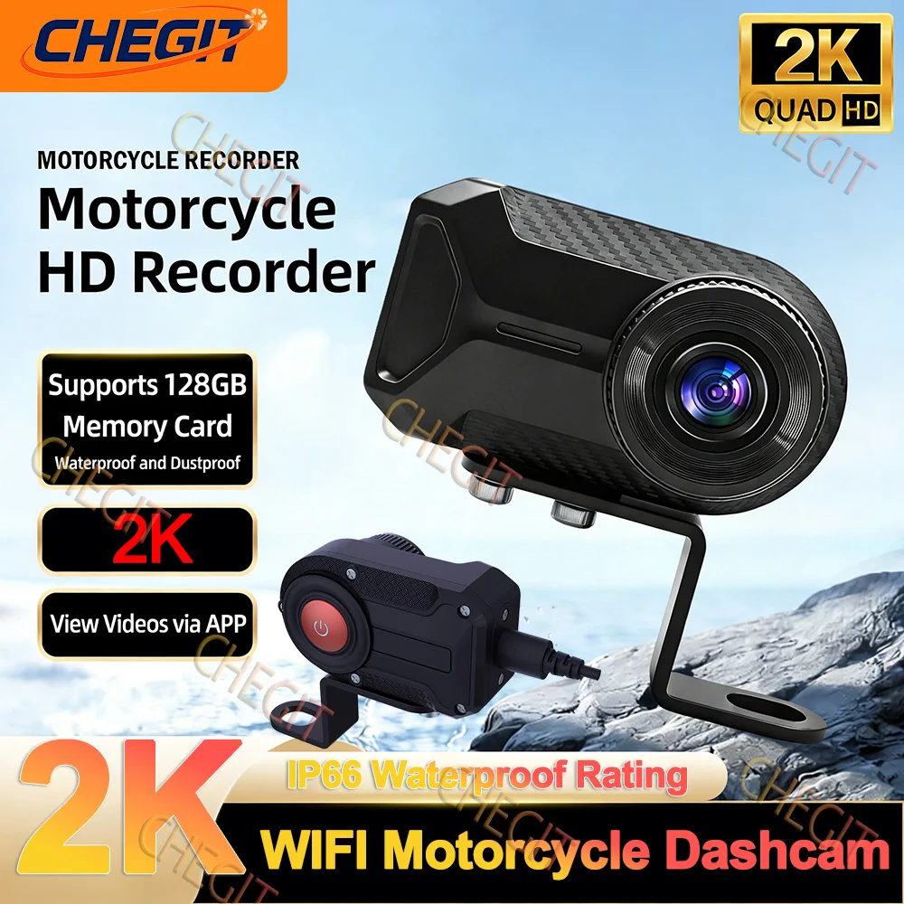 2K HD WiFi Motorcycle DVR With - Mountain Biking Images recensione e prezzo